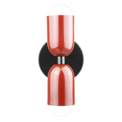 LED-Wandleuchte E27 | Design-Kinkal für Wohnzimmer oder Schlafzimmer | YG-W008-R+R