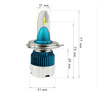 H4 LED Scheinwerferlampen Mi2 FLIP CSP 56W | 2 Stück