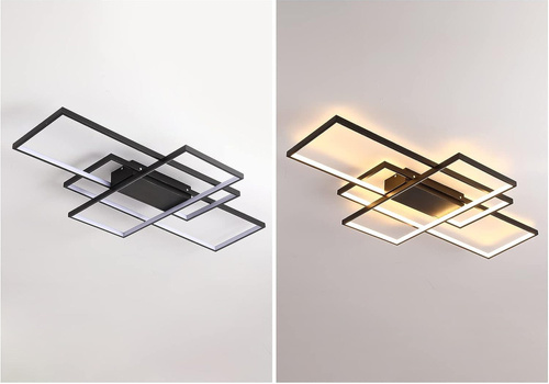 Eine moderne Deckenleuchte, die die Lichtfarbe verändert LED | Fernbedienung 