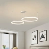 Zweiteilige moderne Pendelleuchte | LED | Weiß | RLK-C02-50W-W