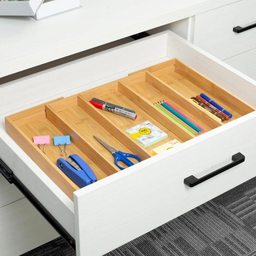 Besteck-Organizer | Schubladeneinsatz aus Bambus | KBT-G513