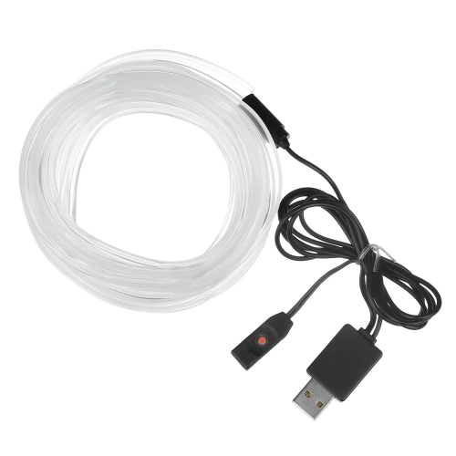 Umgebungslicht RGB-5M |Einseitige Glasfaser | Mehrfarbiger LED-Streifen | El-Draht 