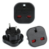 Netzadapter UK auf EU/PL | schwarz | AD-EU96