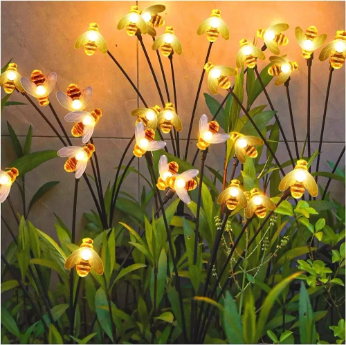 Solar-Gartenleuchte LED-Bienen | 73cm, 600mAh | FLD-02-W