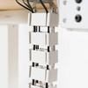Kabel- und Drahtabdeckung 1,3m | Vertikaler Kabelkanal | Weiß | QN-1501