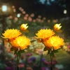 Solarblume | Solar-LED-Gartenlaterne Peonia gelb | 80 cm, 600 mAh | FLD-10-Y