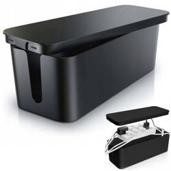 Kabel-Organizer Box | Größe L, Aufbewahrungsbox für Steckdosenleisten und Kabel | BOX | CB-L