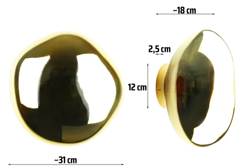 LED-Wandleuchte mit unregelmäßiger Form | moderne Pendelleuchte | gold | XDL-C300-GOLD