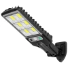 Solar-Gartenleuchte mit Dämmerungs- und Bewegungssensor | IP65, 72 COB LED-Lampen, IR-Fernbedienung | LD-616B-72COB