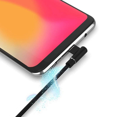 Micro-USB 1M | Winkel-USB-Ladekabel für Telefon | Quick Charge 3.0 2.4A | AM30