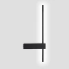 Moderne Wandleuchte 60cm 10W | Schwarze Wandlampe | LED-Lampe mit einer Farbtemperatur von 4000K | YG-W003