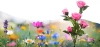 Solarblume | Solar-LED-Gartenlampe Pink Roses | 74 cm, 600 mAh | FLD-35-PINK