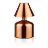 LED-Tischleuchte Pilzform | kabellos, Touch-Bedienung, geeignet für Hotel, Restaurant, Nachttisch | kupfer | HJA42-COPPER