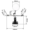 Lötwerkzeug mit Haltehilfe | Dritte Hand mit Lupe | TE-805-B