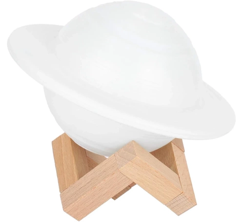 LED-Tischleuchte in Saturnform | Nachttischleuchte mit RGB-Fernbedienung, Farbwechsel, Kinderleuchte | XK-D13