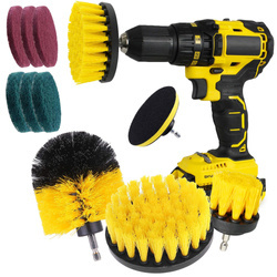 Set 10 Reinigungsbürsten und Pads zur Montage in Bohrmaschine / Schrauber | UP-2-10PCS