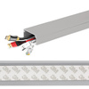 Kabelkanal-Abdeckleiste für AV-Geräte, Kabelkanal, Abdeckung | Selbstklebendes Band 3M | 2 Meter, 40x20mm, grau | ZXC-20-2M