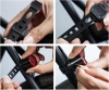 Kompakte LED Fahrradbeleuchtung vorne + hinten | LED-Fahrradlicht-Set, 3 Modi | BK-L319