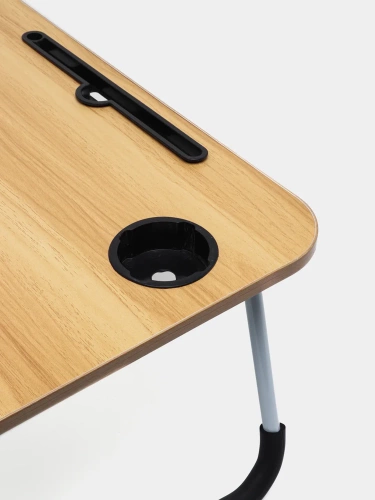 Laptopunterlage | Klappbarer Frühstückstisch | Betttablett | LFD-6040-WOOD