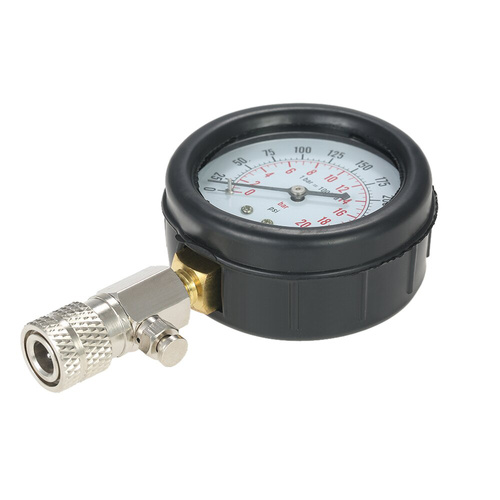 Kraftstoffdruckprüfer für Benzinmotoren | Kompressionsdruckmesser | 8 Elemente | 0-20 BAR | CPG-09