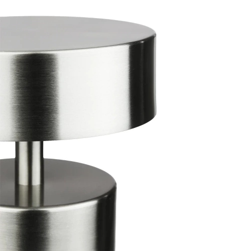 Kabellose Tischlampe | Berührungsempfindliche Nachtlichtlampe mit einstellbarer Lichtfarbe | Pilz-USB-Lampe | HJA29-SILVER