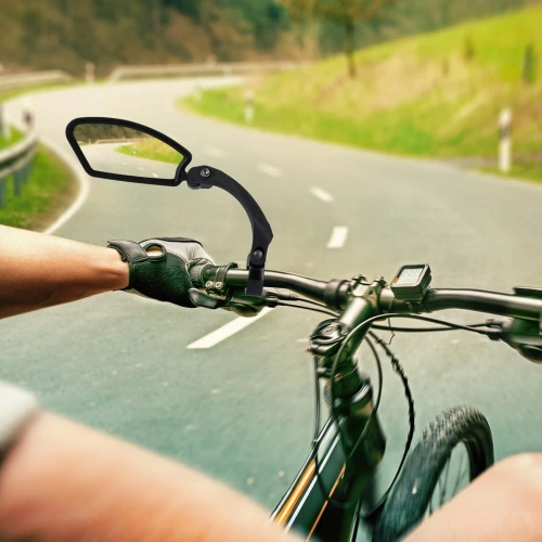 Fahrradspiegel für den Lenker | Linker Rückspiegel für Roller | Schwenkspiegel |HSJ-210