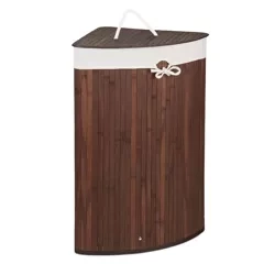 Wäschekorb | 60 l | bambus, holz, einteilig, eckig | AYL-60L-DABR