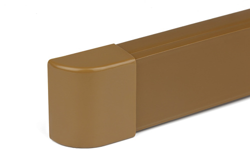 Kabelkanal mit Abdeckung für TV- und Audiokabel | 1 m, 40x20 mm | braun | ZXC-20-1M