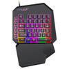 Gaming-Einhandtastatur mit LED-Hintergrundbeleuchtung, Keypad | T19