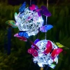 Solar-Gartenlampe LED Schmetterling Kugel hängend | 52 cm, 600 mAh | FLD-06-C