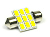 WW Auto LED Birne C5W 9 SMD 5630 Warmweiß
