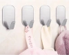 Möbelhaken | Edelstahl-Badezimmergriff | Selbstklebender Haken für Handtücher, Geschirrtücher, Küchenaccessoires | BXV-10PCS-SILBER