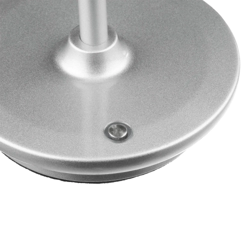 Tischlampe mit eingebautem Akku | Nachtlicht mit drei Leuchtfarben | Stimmungsvolle Lampe für Hotel, Restaurant | HJA15-SILVER