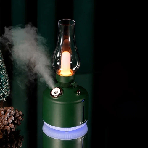 LED-Luftbefeuchter | Ultraschall-Luftbefeuchter mit Nachtlichtfunktion | grün | LA-0621-GREEN