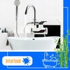 Elektrischer Duschbrausekopf mit Heizfunktion | einstellbarer Auslauf | Durchlauferhitzer mit Handbrause | Weiß | RX-018-WHITE
