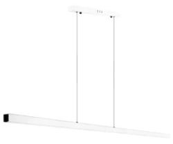Moderne rechteckige Pendelleuchte | Fernbedienung | LED | Weiß | SX41-150CM-60W-W