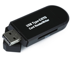 Speicherkartenleser | SD, microSD | USB, micro USB, USB Typ C, USB OTG | CR-023
