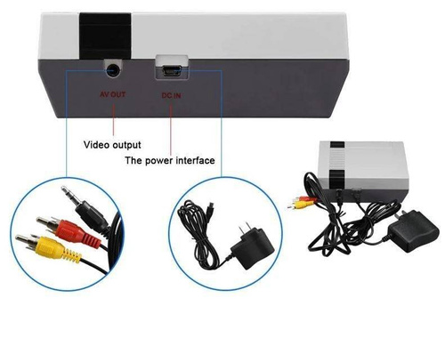 Retro-Spielkonsole | 620 integrierte Spiele | 2 Controller | RS41