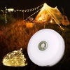 Multifunktionale LED Campinglampe mit 10 m Lichterkette, Powerbank und Magnet | Wasserdichte Lampe mit eingebautem 2000 mAh Akku 5 Leuchtmodi | KQ-5004