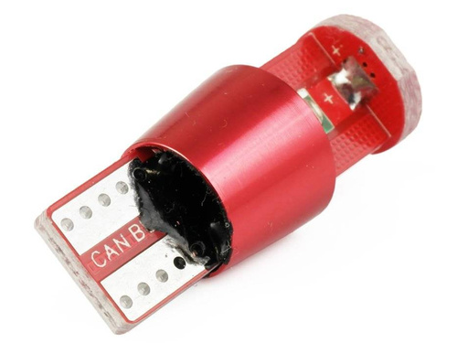 LED-Autolampe W5W T10 3 SMD CREE CANBUS ROT