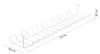 Kabel-Organizer für Schreibtischunterbau | weiß | ZW-J725