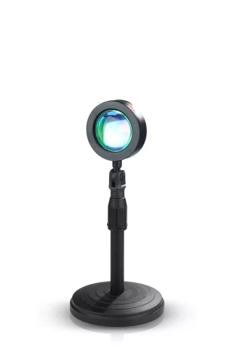 Stimmungsvolle LED-Projektorlampe, die den Sonnenuntergang imitiert, mit 7 farbigen Einsätzen