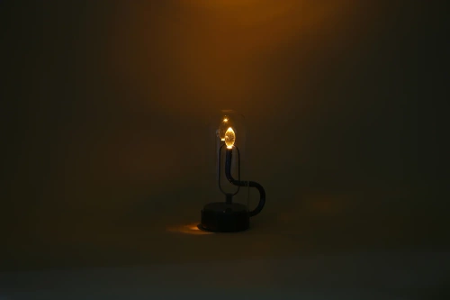 LED-Tischleuchte | kabellose Nachtleuchte in Kerzenform | schwarz | XFD-C235-BLACK