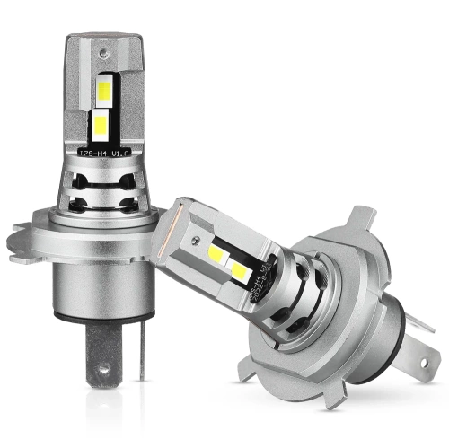 Set H4 Glühbirnen | LED-Fernlicht | Abblendlicht | Starke Autolampen | I7S-H4