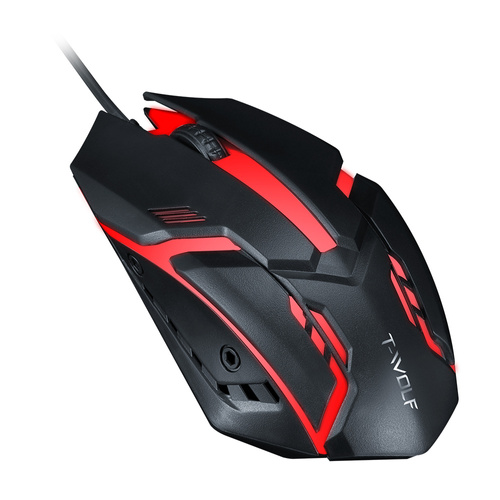 Gaming-Maus für Computer, kabelgebunden, optisch, USB | LED RGB-Hintergrundbeleuchtung | 1200DPI, 3 Tasten | V1