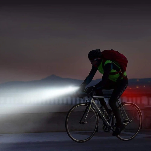 400lm USB-C LED-Fahrradscheinwerfer | Wasserdichtes Fahrradlicht mit SOS-Modus | Leistungsstarkes Licht mit eingebautem Akku | XJLQD