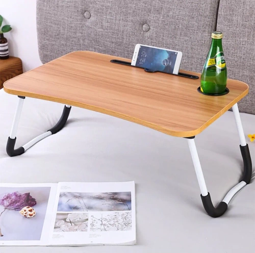 Laptopunterlage | Klappbarer Frühstückstisch | Betttablett | LFD-6040-WOOD