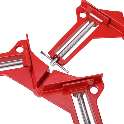 Schreiner-Winkelspanner | Eckzwinge | Winkelmontageklemme | AZ-C90-ROT