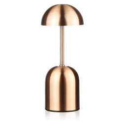 Kabellose Nachtlampe mit eingebautem 2000 mAh Akku | Moderne Tischlampe mit einstellbarer Leistung und Lichtfarbe | YG-D019-Kupfer