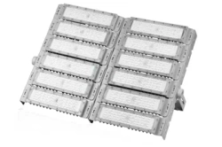 LED-Flutlichtstrahler | 600 W | Aluminiumgehäuse | für Sporthallen, Fabriken, Haus | mit verstellbarem Halter | TMN-600W-SILVER